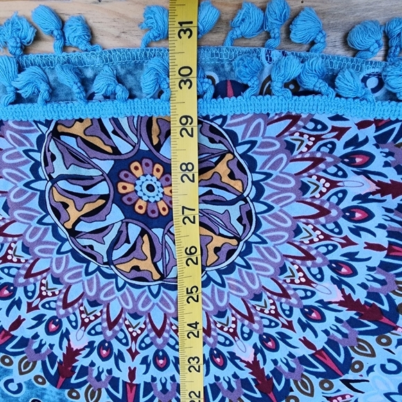 Yincro Swimsuit Cover Size A 100% polyester Multicolor Mandala print - Picture 9 of 9